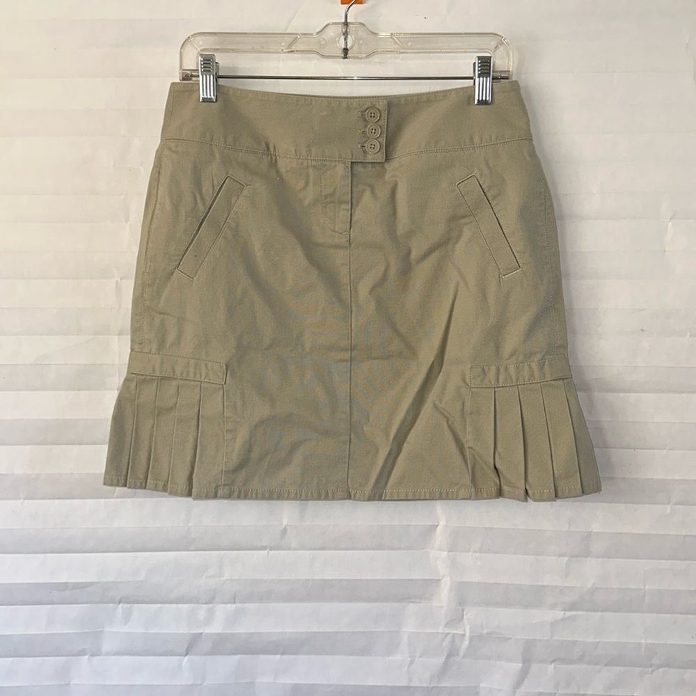 Ann Taylor LOFT Women's Khaki Skirt Size 4 Casual Classic Neutral
